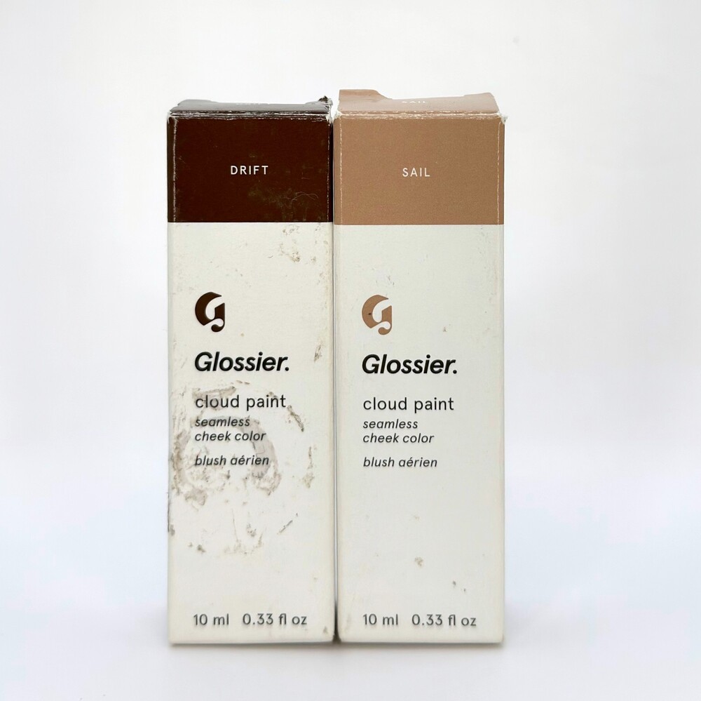 Glossier Cloud Paint BUNDLE OF 2 Drift + Sail Full Size 10 ml/0.33 fl oz